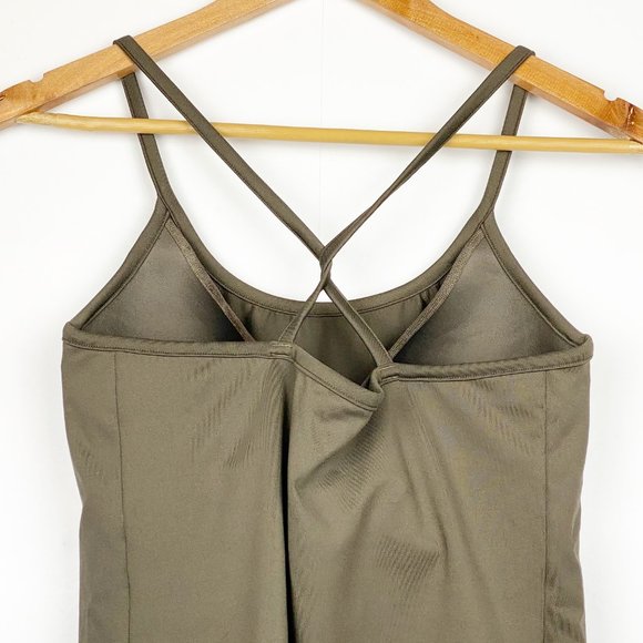 ATHLETA Brown Bra Cami Tank Crossback 34DD - Picture 6 of 10